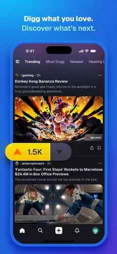 Digg mobile app screenshot 2